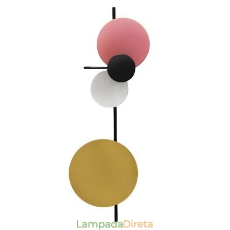 Luminária de parede moderna Luminária de parede circular Iluminação colorida para casa Iluminação de cabeceira Luminária de parede moderna Luminária de parede circular Iluminação colorida para casa Iluminação de cabeceira