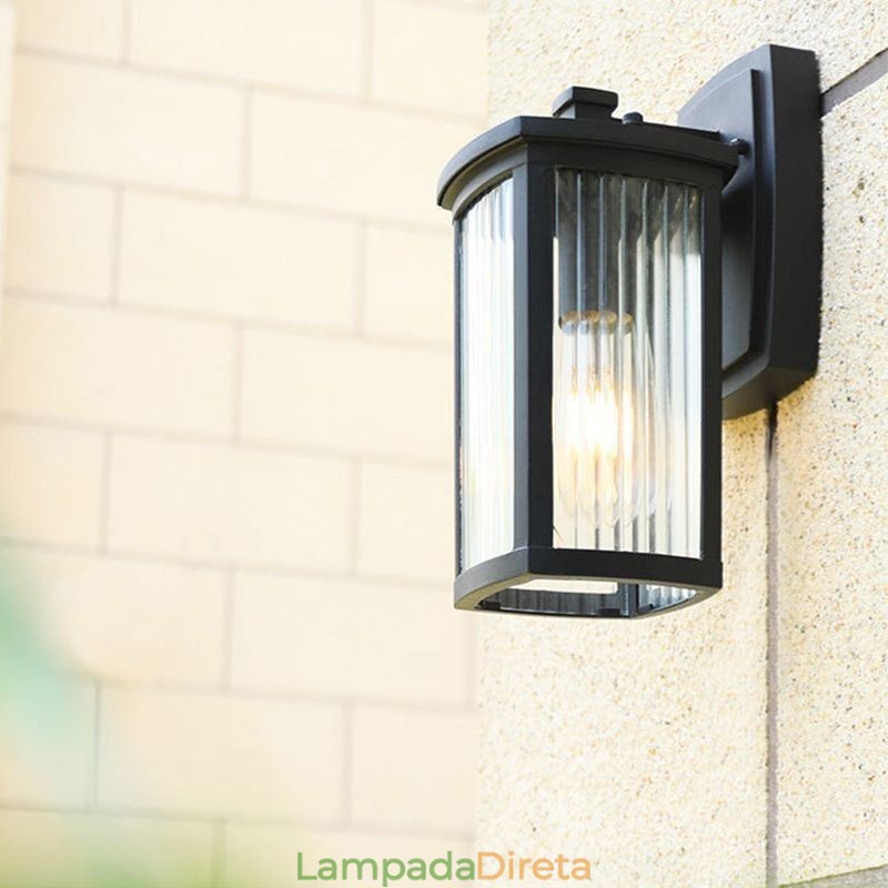 Moderno Simples Luz Ao Ar Livre À Prova D'Água Quadrado Coluna Luz De Parede Pátio Corredor