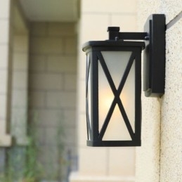 Moderno Simples Luz Ao Ar Livre À Prova D'Água Quadrado Coluna Luz De Parede Pátio Corredor
