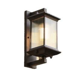Luz de parede de vidro à prova d'água chinesa para exterior, pátio, corredor, jardim, varanda