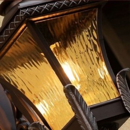 Luz externa chinesa de cabeça única, à prova d'água, vidro, parede, pátio, corredor