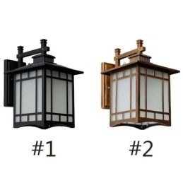Estilo chinês luz externa à prova d'água pavilhão forma parede luz jardim varanda