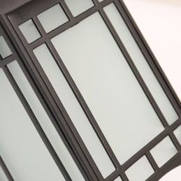 Estilo chinês luz externa à prova d'água pavilhão forma parede luz jardim varanda