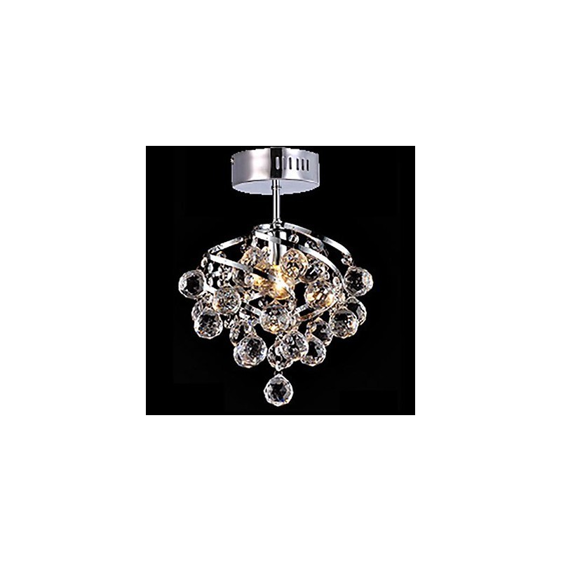 Lustre moderno contemporâneo tradicional clássico country cristal cromado cristal pingente luz
