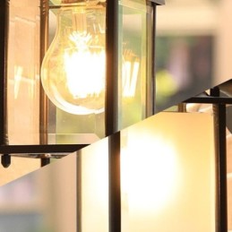 Aplique de parede europeu para exterior à prova d'água coluna quadrada luz de parede pátio jardim varanda