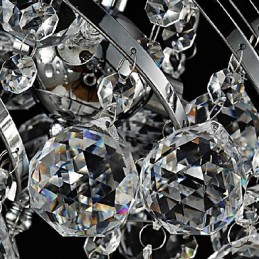 Lustre moderno contemporâneo tradicional clássico country cristal cromado cristal pingente luz