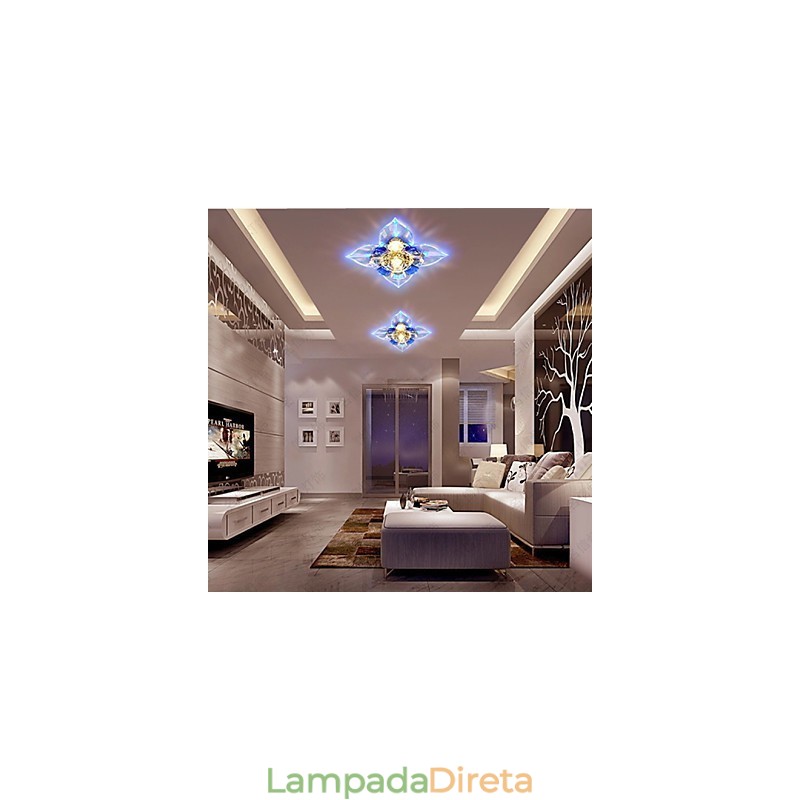 Lâmpada de cristal Smd CreativeTube Spotlight Absorve luz de cúpula