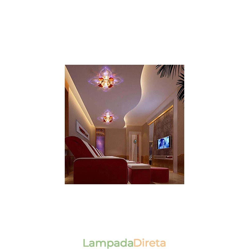 Lâmpada de cristal Smd CreativeTube Spotlight Absorve luz de cúpula