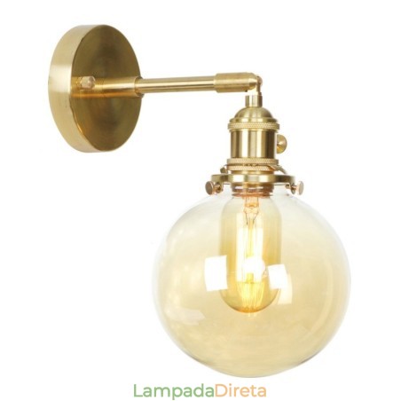 Luminária de parede moderna em formato de feijão com cúpula de vidro esférica Luminária de parede moderna em formato de feijão com cúpula de vidro esférica