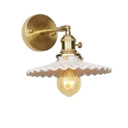 Luminária de parede moderna com cúpula de cerâmica