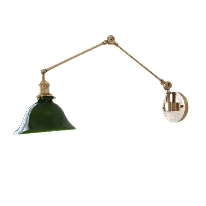 Luminária de parede moderna com cúpula de vidro