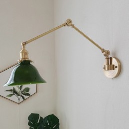Luminária de parede moderna com cúpula de vidro