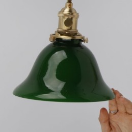 Luminária de parede moderna com cúpula de vidro