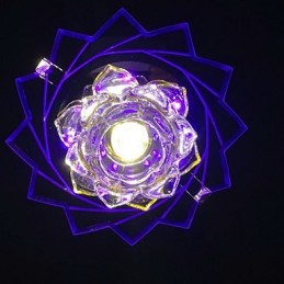 Moderno Contemporâneo Cristal Metal Montagem Embutida
