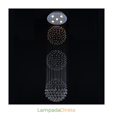 Moderno Contemporâneo Cristal Cromado Metal Montagem Embutida Moderno Contemporâneo Cristal Cromado Metal Montagem Embutida