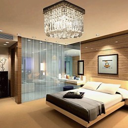 Moderno Contemporâneo Cristal Metal Montagem Embutida