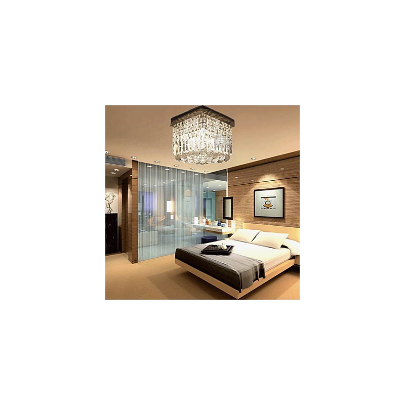Moderno Contemporâneo Cristal Metal Montagem Embutida