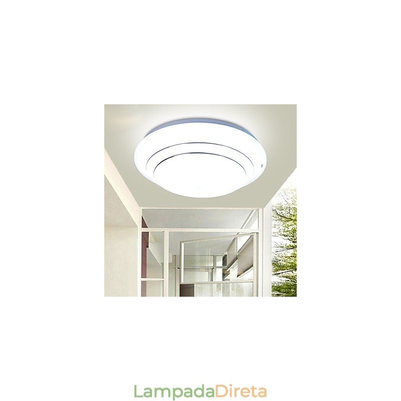 Lâmpada de luz de cúpula contemporânea e contratada 5730 com botão redondo para absorver luz de cúpula
