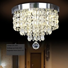 Moderno Contemporâneo Cristal Metal Montagem Embutida