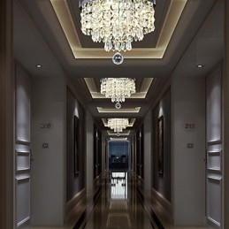 Moderno Contemporâneo Cristal Metal Montagem Embutida