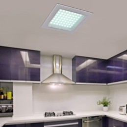 Luzes de montagem embutida modernas em formato quadrado