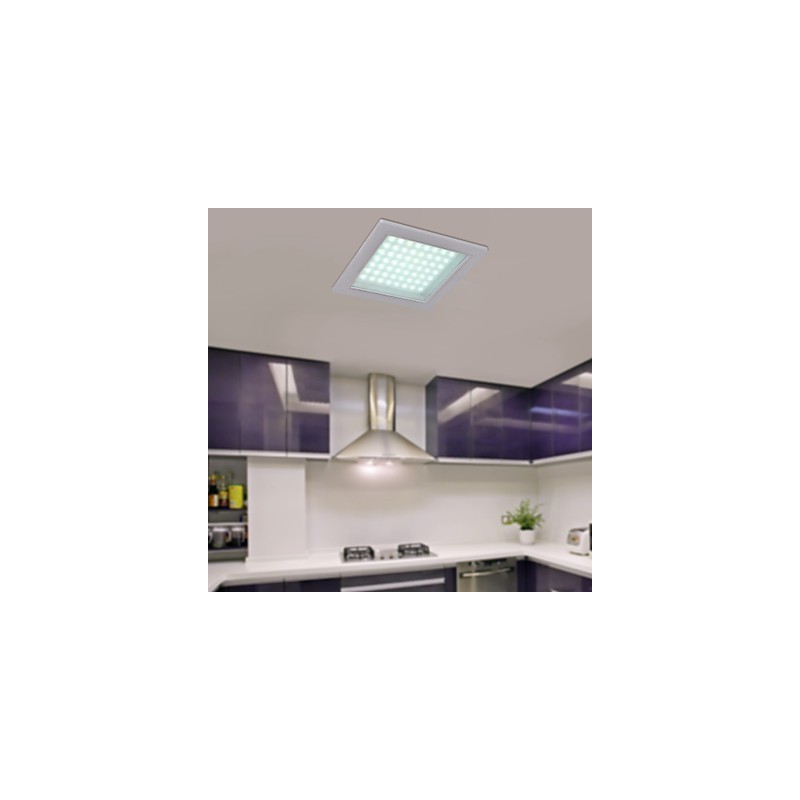 Luzes de montagem embutida modernas em formato quadrado