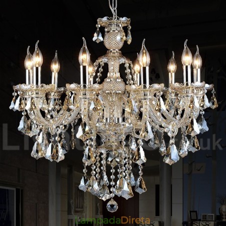 Luz pendente de cristal conhaque cor cristal moderno contemporâneo tradicional clássico retrô lanterna country Luz pendente de cristal conhaque cor cristal moderno contemporâneo tradicional clássico retrô lanterna country
