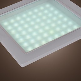 Luzes de montagem embutida modernas em formato quadrado
