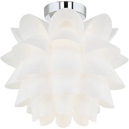 Luminária de teto com flor branca, 1 luminária pendente, luminária suspensa