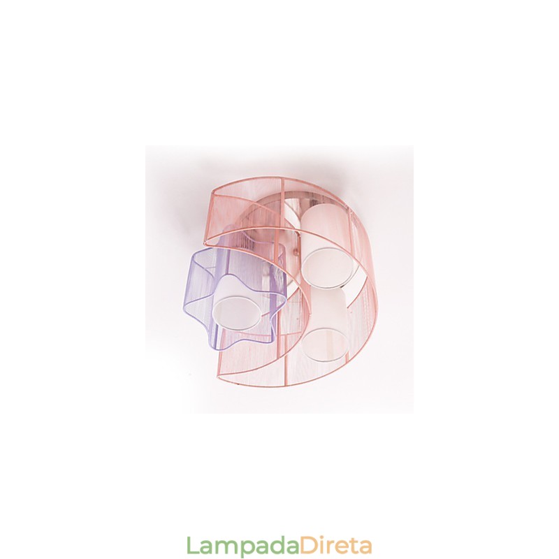 Desenho Linha Romântico Estrelas A Lua Absorver Lâmpada de Luz Dome