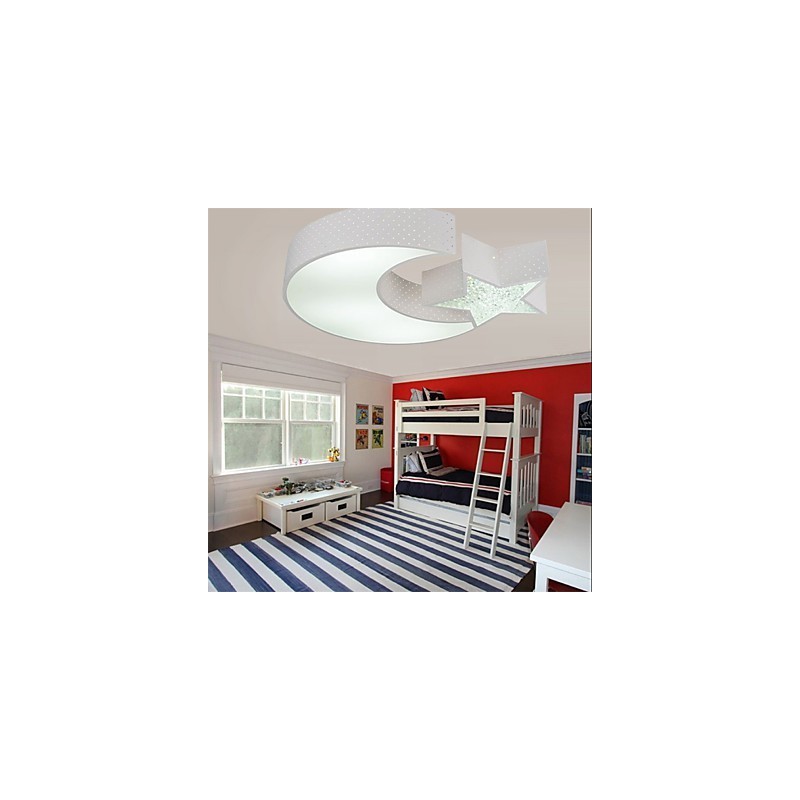 Montagem embutida moderna contraída estrela e lua padrão metal
