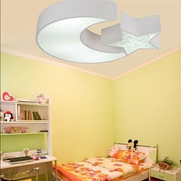 Montagem embutida moderna contraída estrela e lua padrão metal