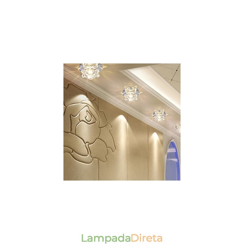 Lâmpada de cristal Smd CreativeTube Spotlight Absorve luz de cúpula