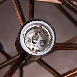 Pendente 1 Luz Vintage Minimalista Ferro Pintura Lustre