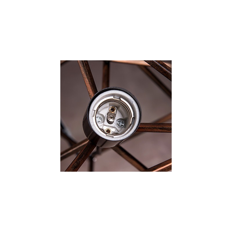 Pendente 1 Luz Vintage Minimalista Ferro Pintura Lustre