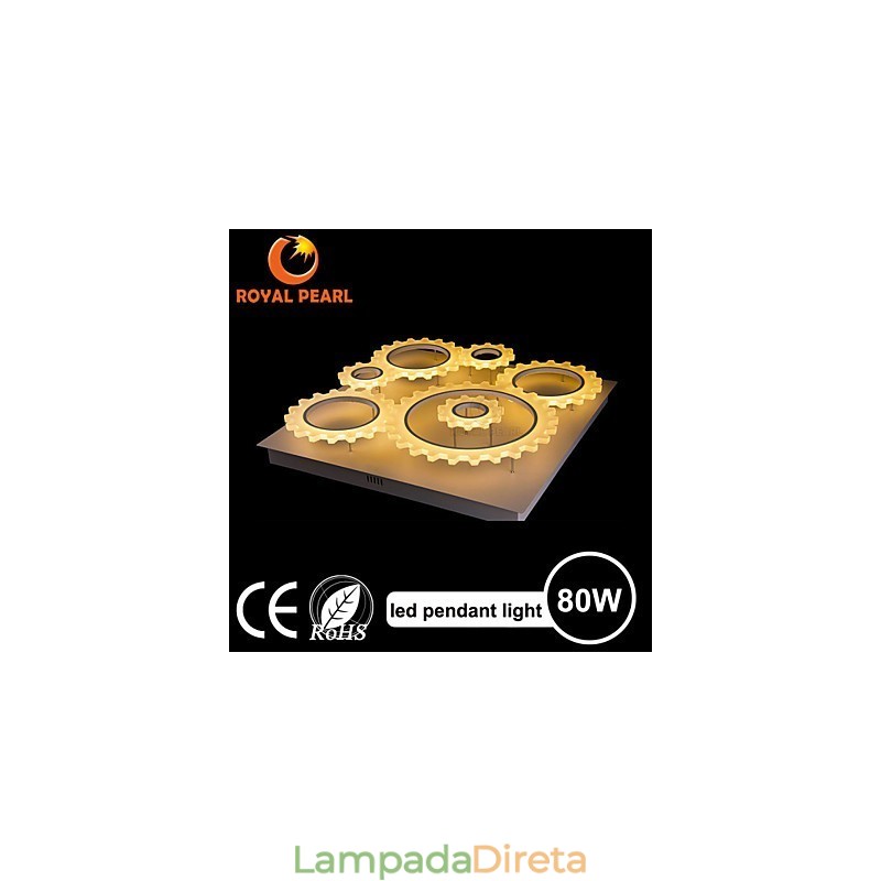 Pendente Epistar Chips Branco Frio 80W