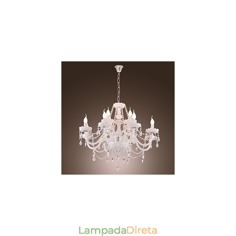 Lustre moderno contemporâneo galvanizado