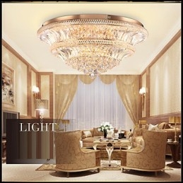 Moderno Luxo 9Modern Cristal Luz de Teto Absorver Luz Dome Diâmetro 80CM