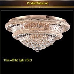 Moderno Luxo 9Modern Cristal Luz de Teto Absorver Luz Dome Diâmetro 80CM