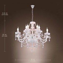Lustre moderno contemporâneo galvanizado