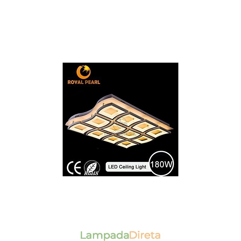 Luminária pendente de design elegante e superbrilhante de 180 W