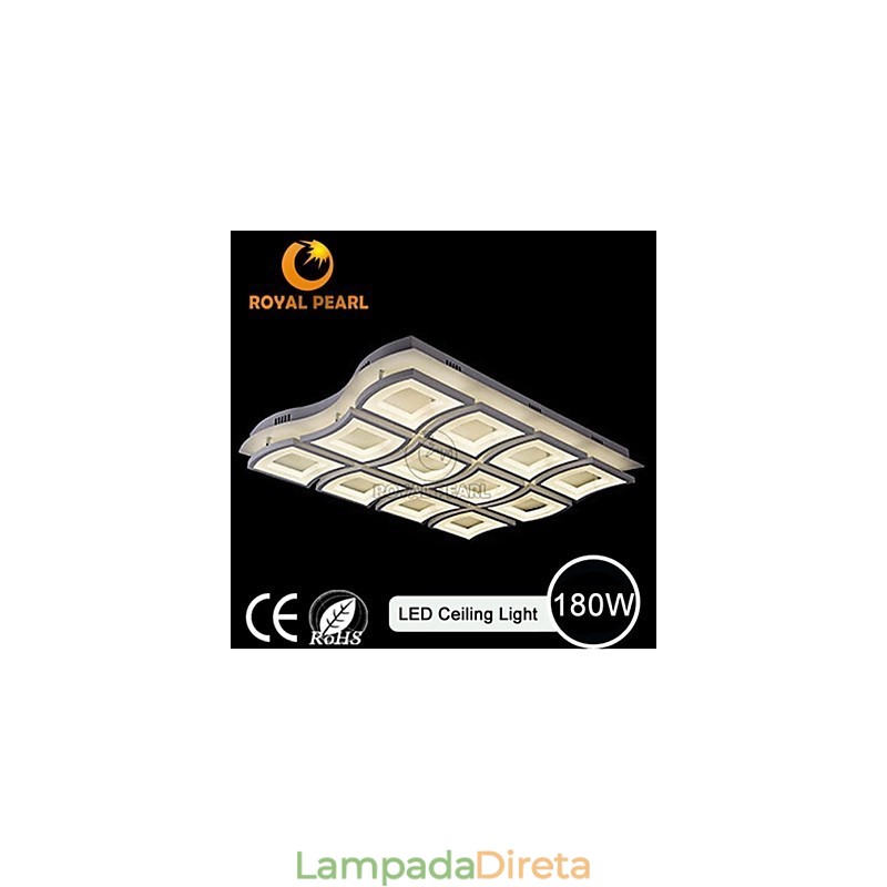 Luminária pendente de design elegante e superbrilhante de 180 W