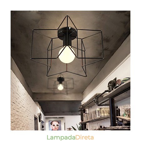Pentagrama Moderno Criativo Luzes de Varanda para Absorver Luz de Cúpula Pentagrama Moderno Criativo Luzes de Varanda para Absorver Luz de Cúpula