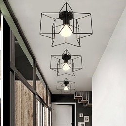 Pentagrama Moderno Criativo Luzes de Varanda para Absorver Luz de Cúpula