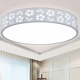Luz de cúpula circular lateral em flor de ameixa vazada em ferro forjado