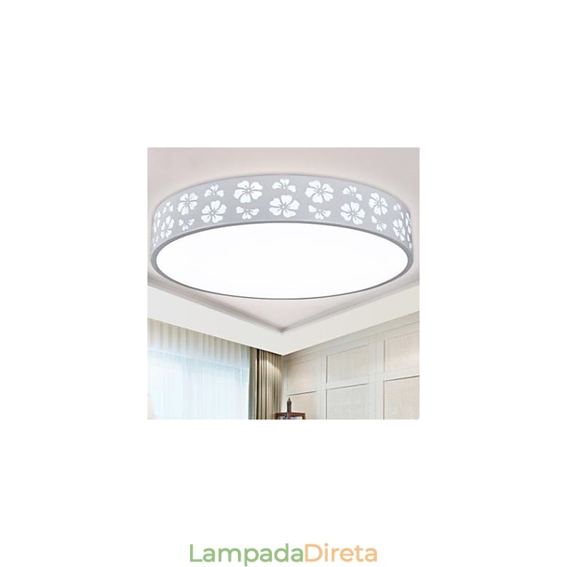 Luz de cúpula circular lateral em flor de ameixa vazada em ferro forjado