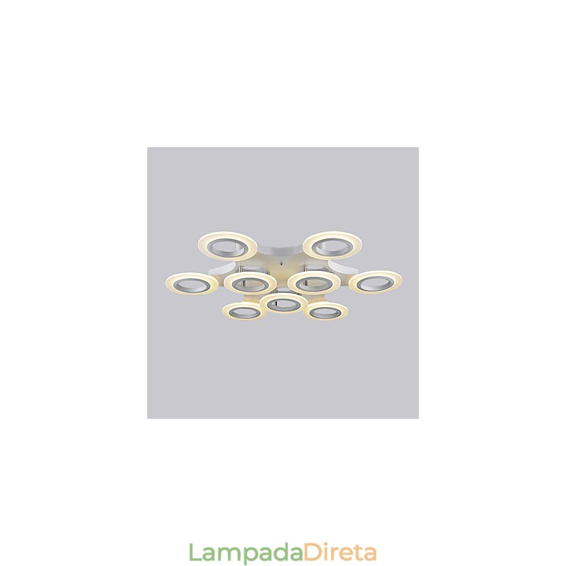 Iluminação pendente circular de venda quente branca quente para shopping center