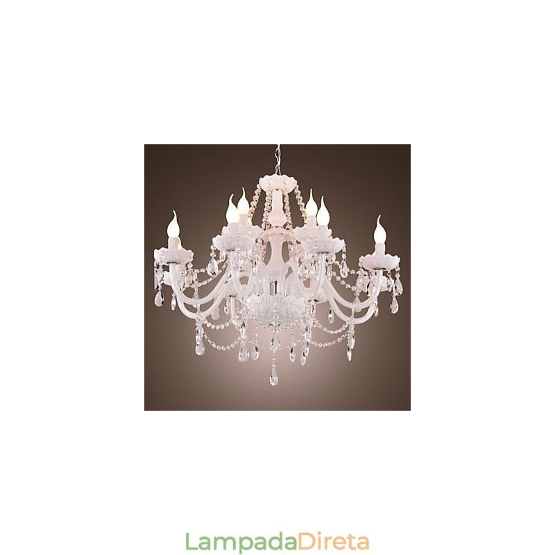 Lustre moderno contemporâneo galvanizado