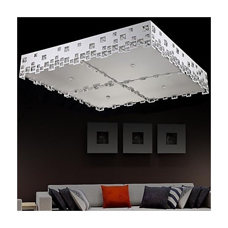 Cristal Flush Mount Moderno Contemporâneo Metal Cristal Flush Mount Moderno Contemporâneo Metal