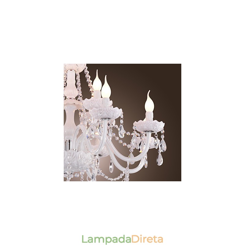 Lustre moderno contemporâneo galvanizado